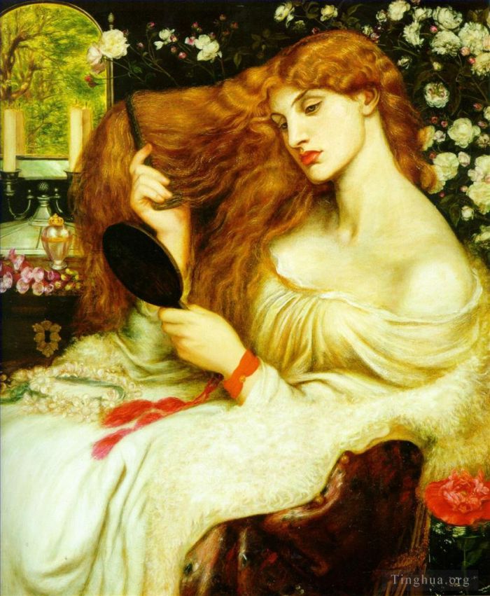 但丁·加布里尔·罗赛蒂 的油画作品 -  《莉莉丝女士》
