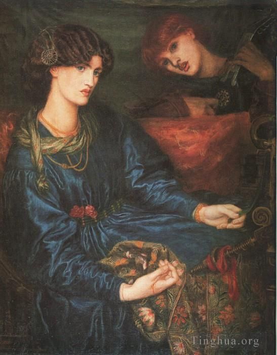 但丁·加布里尔·罗赛蒂 的油画作品 -  《玛丽安娜》