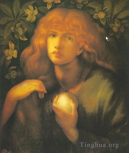但丁·加布里尔·罗赛蒂 的油画作品 -  《抹大拉的玛丽亚》