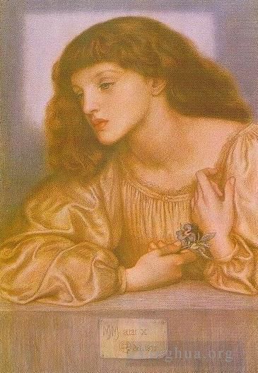 但丁·加布里尔·罗赛蒂 的油画作品 -  《梅·莫里斯》