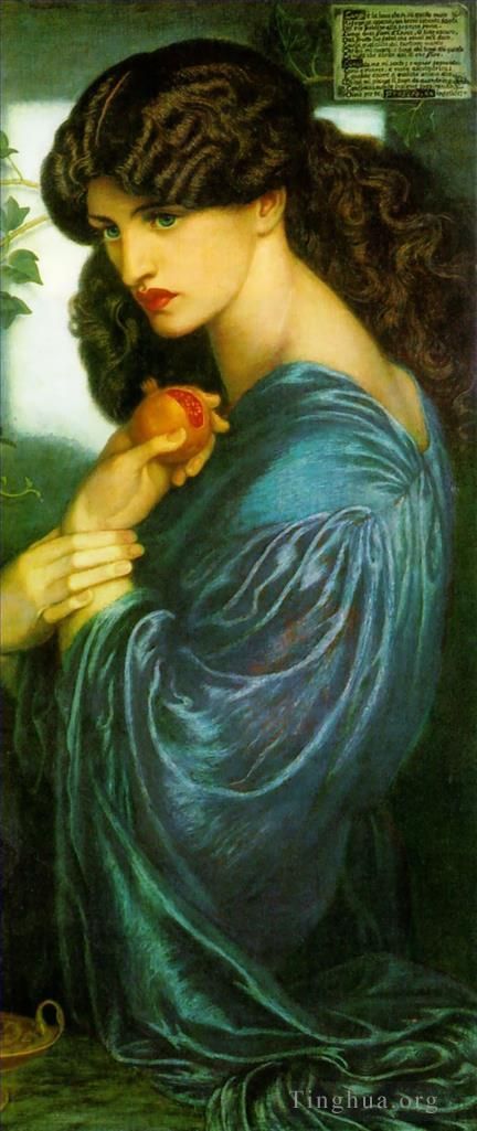 但丁·加布里尔·罗赛蒂 的油画作品 -  《普罗瑟平》