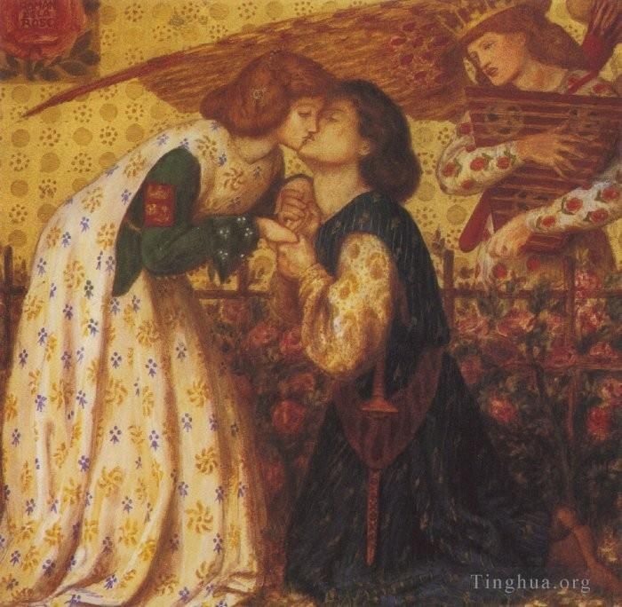 但丁·加布里尔·罗赛蒂 的油画作品 -  《罗曼·德拉·罗斯》