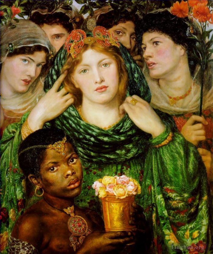 但丁·加布里尔·罗赛蒂 的油画作品 -  《深爱的》