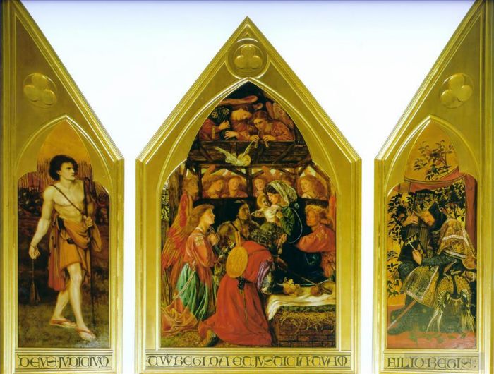 但丁·加布里尔·罗赛蒂 的各类绘画作品 -  《大卫的后裔》