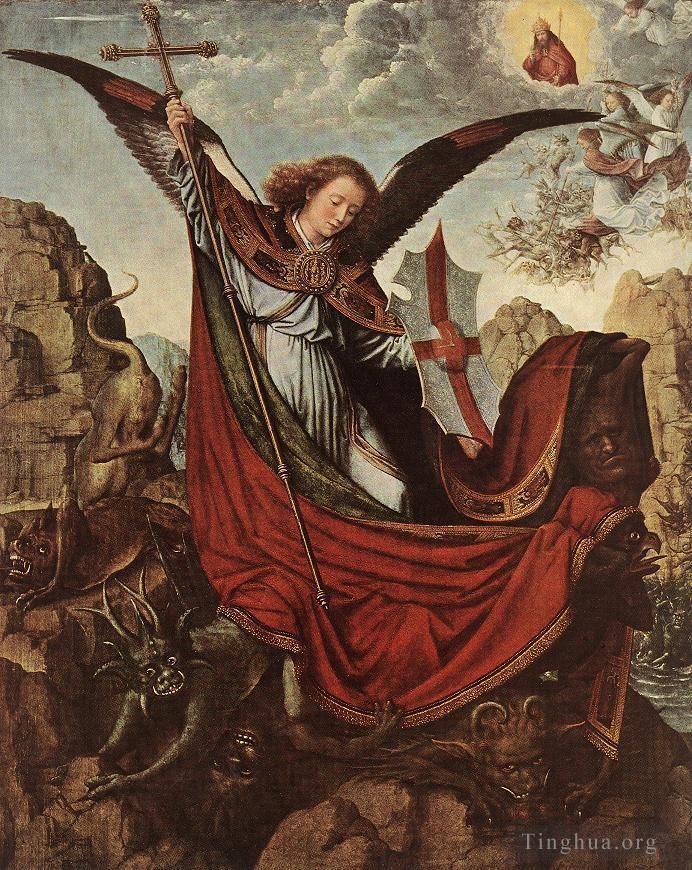 杰勒德·大卫 的油画作品 -  《圣迈克尔祭坛画》