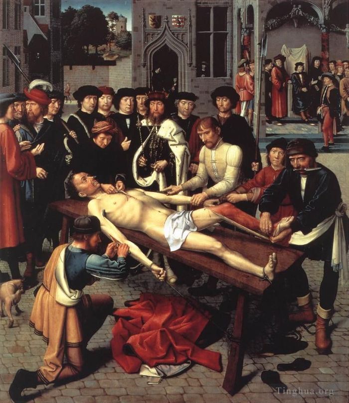 杰勒德·大卫 的油画作品 -  《冈比西斯的审判2》