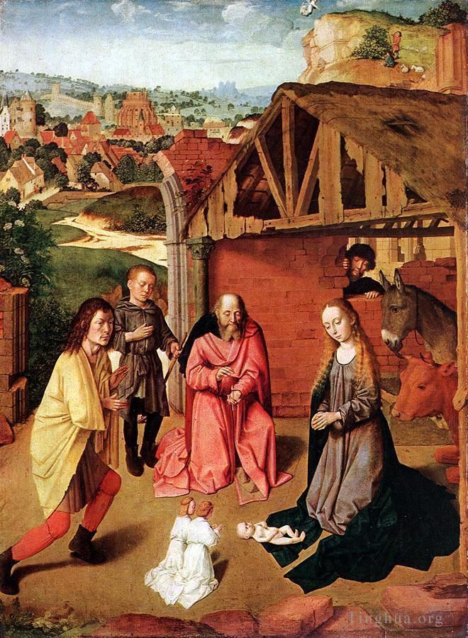 杰勒德·大卫 的油画作品 -  《耶稣诞生1》