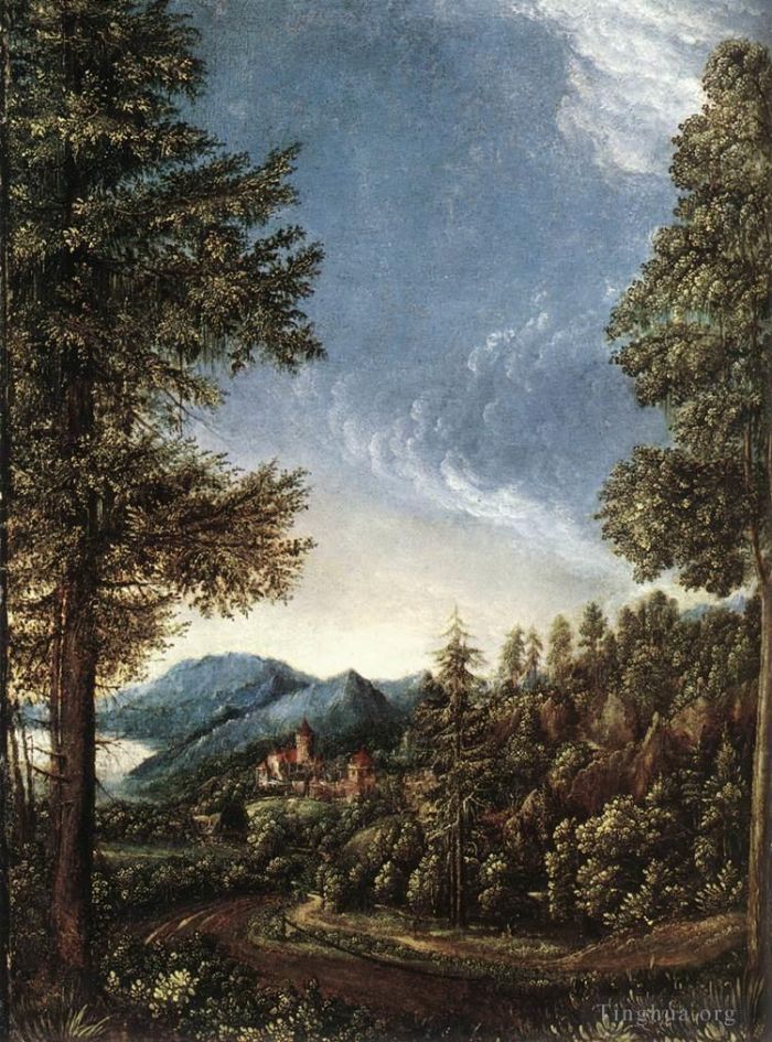 丹尼斯·范·阿尔斯鲁特 的油画作品 -  《多瑙河景观》
