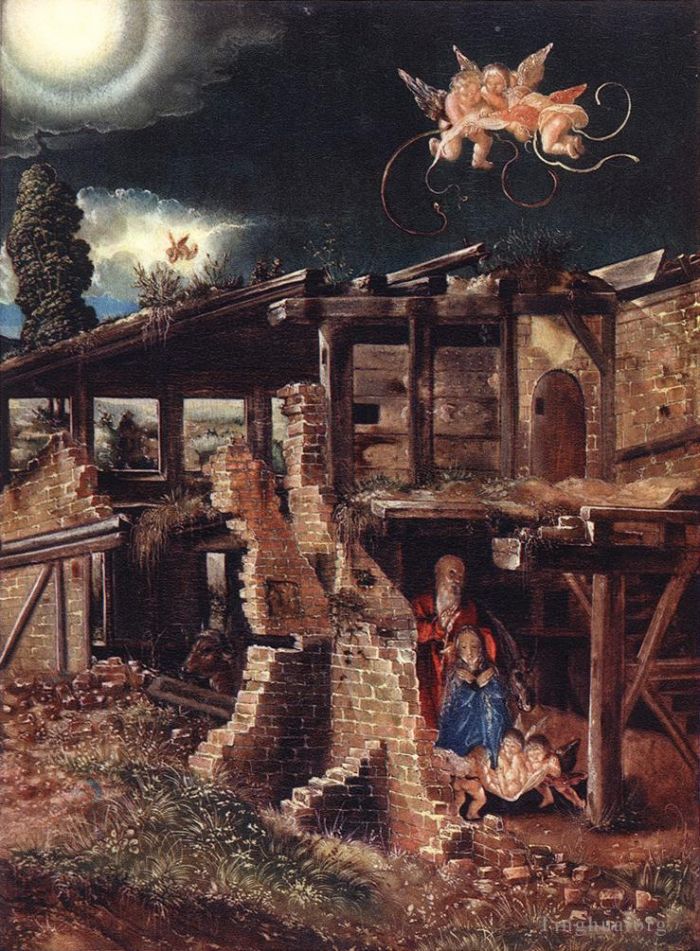 丹尼斯·范·阿尔斯鲁特 的油画作品 -  《耶稣诞生》