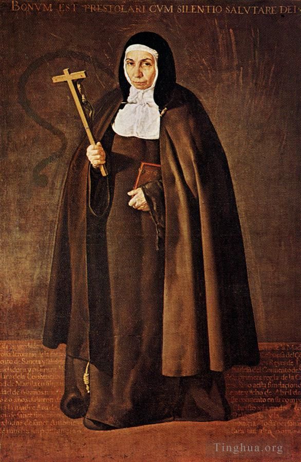 迭戈·委拉斯开兹 的油画作品 -  《赫罗尼玛·德·拉·富恩特女修道院院长》