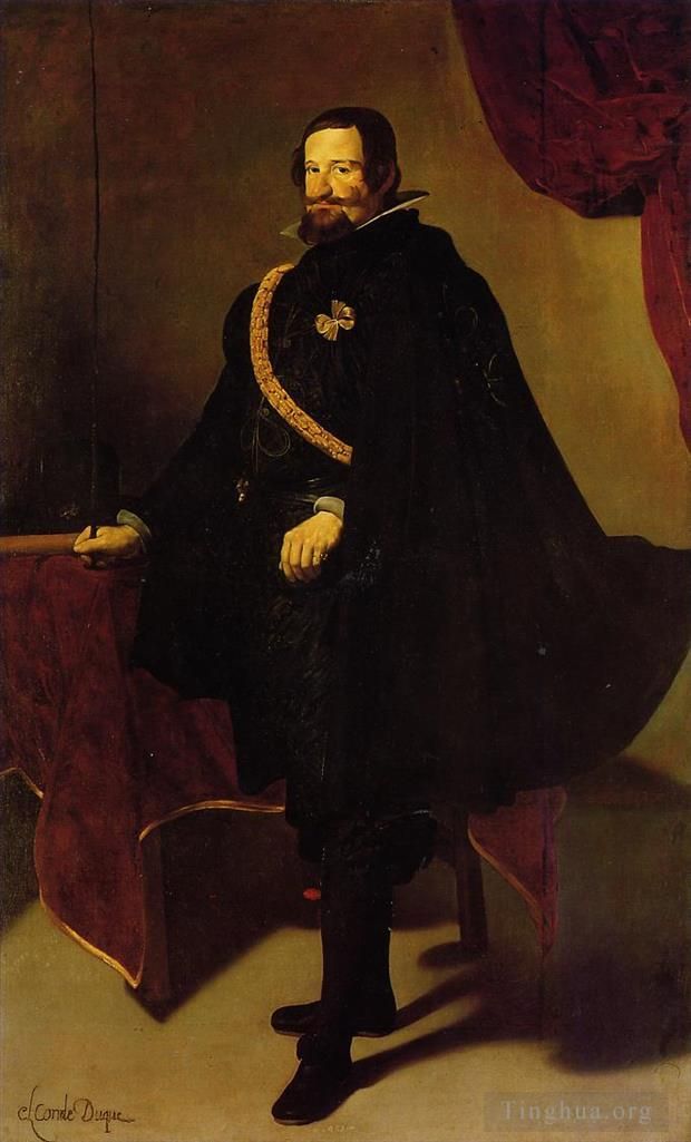 迭戈·委拉斯开兹 的油画作品 -  《唐·加斯帕·德·古兹曼,奥利瓦雷斯伯爵和圣卢卡尔·马约尔公爵》