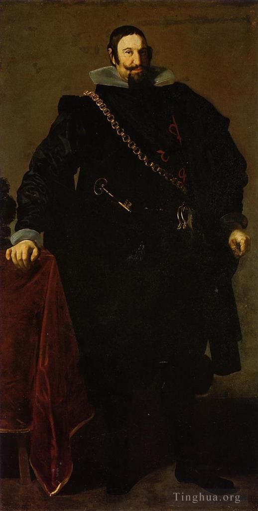 迭戈·委拉斯开兹 的油画作品 -  《唐·加斯帕·德·古兹曼,奥利弗斯伯爵和圣卢卡尔·马约尔公爵2》