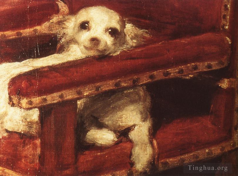 迭戈·委拉斯开兹作品《菲利普·普洛斯珀王子,(Infante,Philip,Prosper),狗》