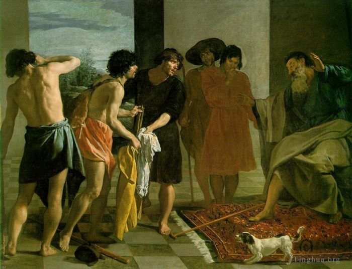 迭戈·委拉斯开兹 的油画作品 -  《约瑟夫的血腥外套》