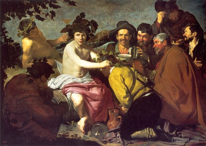 迭戈·委拉斯开兹 的油画作品 -  《洛斯博拉乔斯《酒神巴克斯的胜利》》