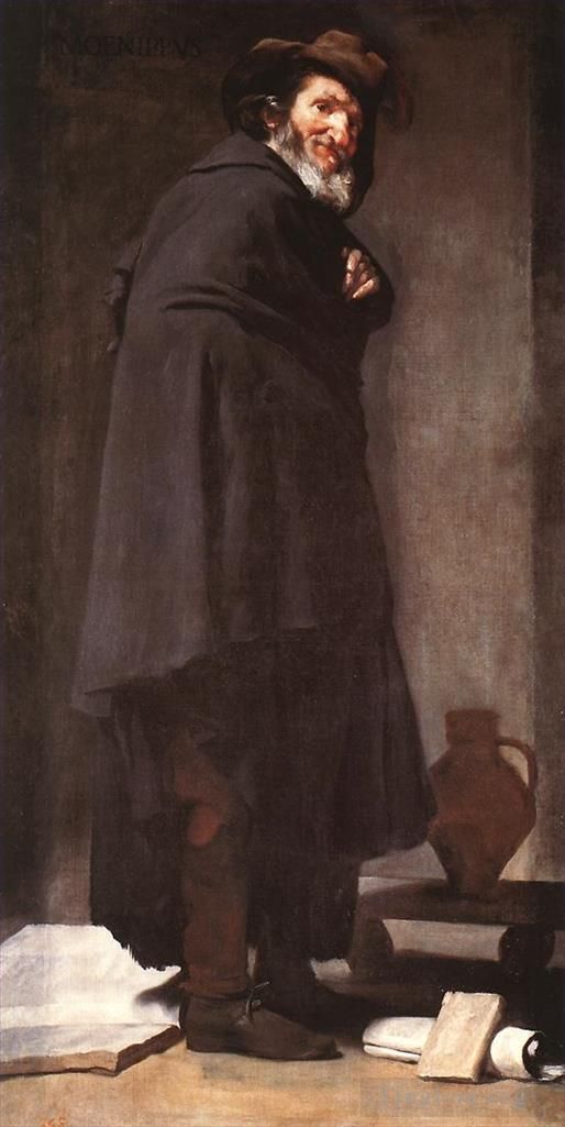 迭戈·委拉斯开兹 的油画作品 -  《梅尼普斯》