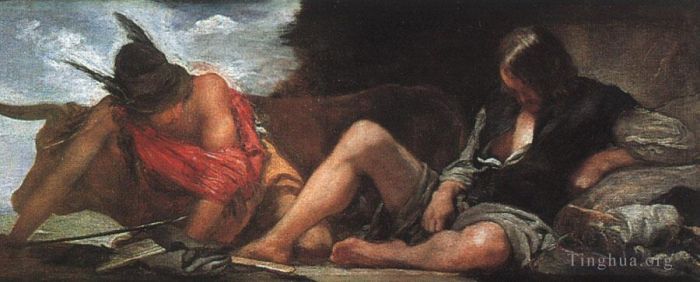 迭戈·委拉斯开兹 的油画作品 -  《水星和阿古斯》