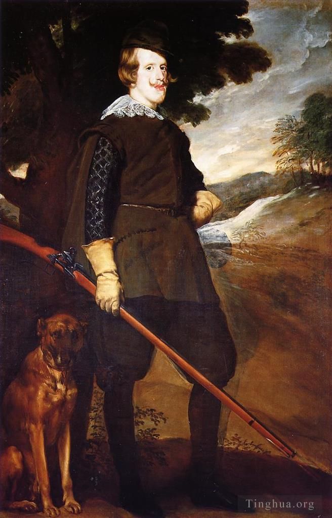 迭戈·委拉斯开兹 的油画作品 -  《腓力四世作为猎人》