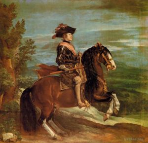 艺术家迭戈·委拉斯开兹作品《腓力四世骑马》