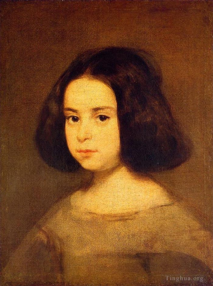 迭戈·委拉斯开兹 的油画作品 -  《一个小女孩的肖像》