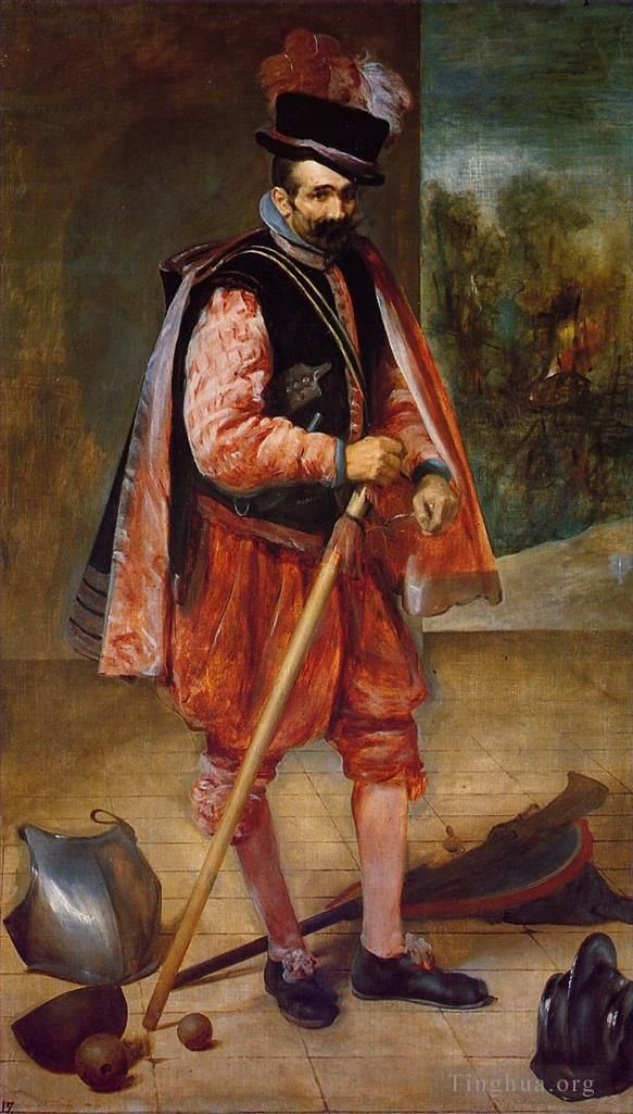 迭戈·委拉斯开兹 的油画作品 -  《小丑胡安·德·奥地利》