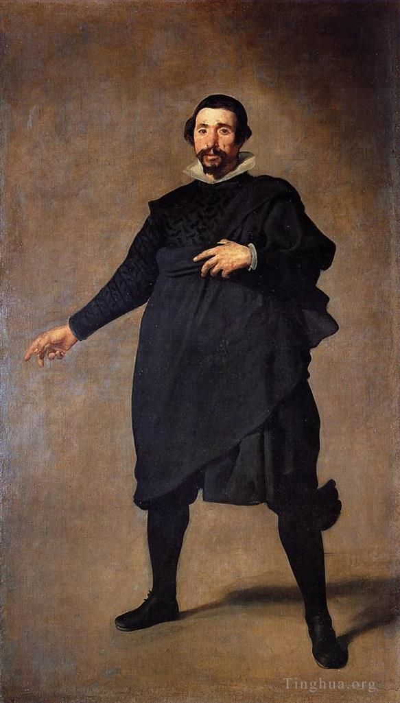 迭戈·委拉斯开兹 的油画作品 -  《小丑巴勃罗·德·巴利亚多利德》