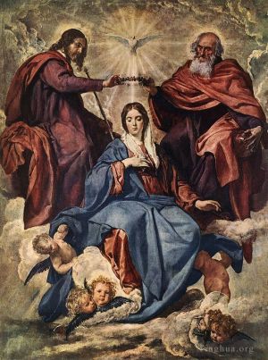 艺术家迭戈·委拉斯开兹作品《圣母加冕》