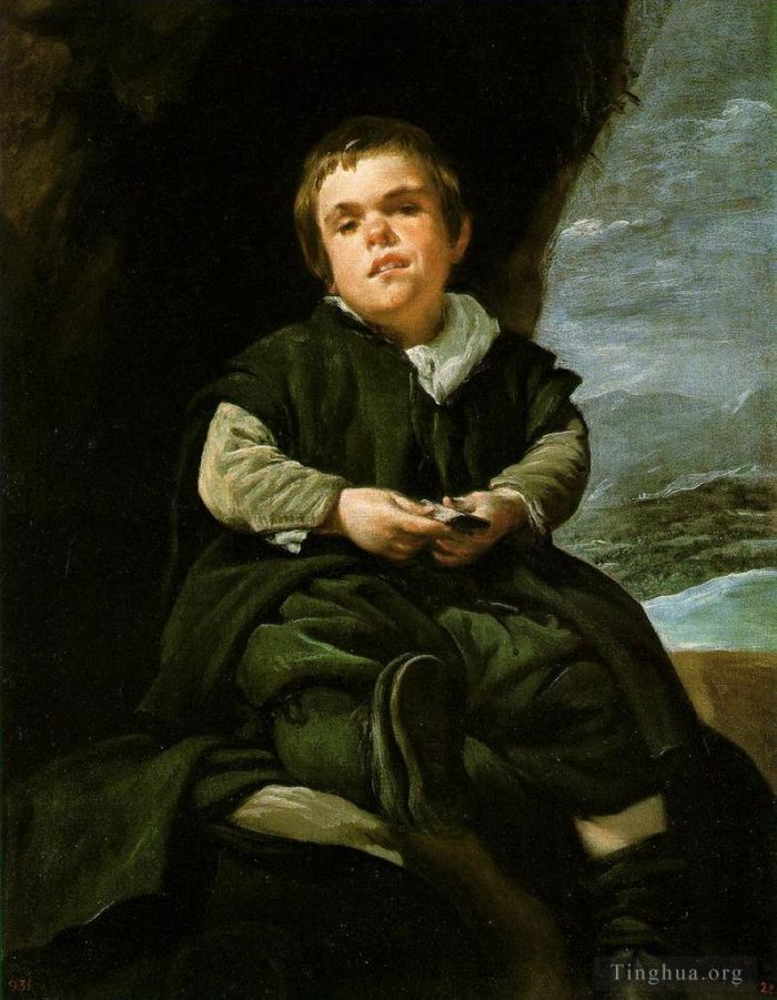 迭戈·委拉斯开兹 的油画作品 -  《矮人弗朗西斯科·莱兹卡诺》