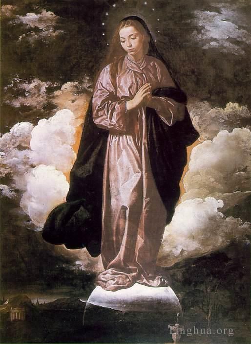 迭戈·委拉斯开兹 的油画作品 -  《圣母无染原罪》