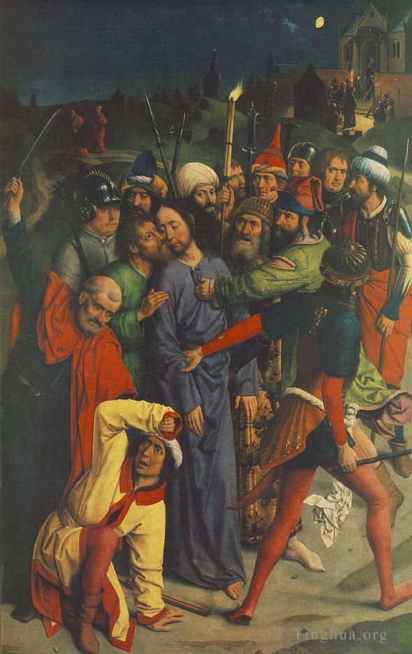 迪里克·鲍茨 的油画作品 -  《基督的被捕》