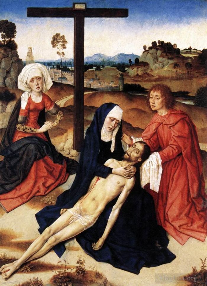 迪里克·鲍茨 的油画作品 -  《基督的哀歌》