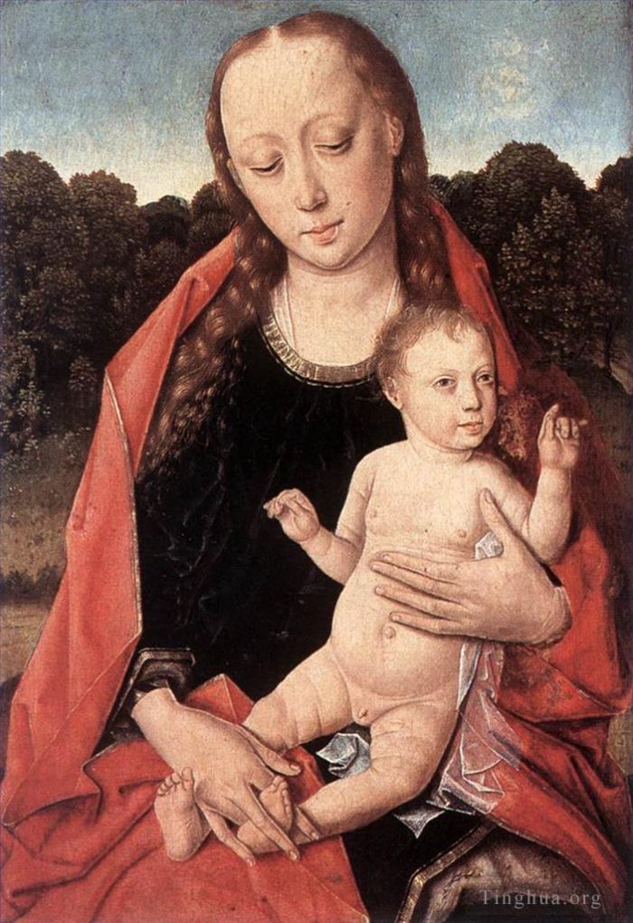 迪里克·鲍茨 的油画作品 -  《圣母与圣婴》