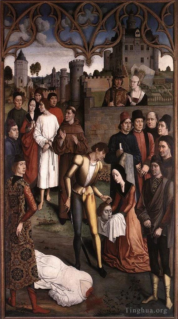 迪里克·鲍茨 的油画作品 -  《无辜伯爵的处决》