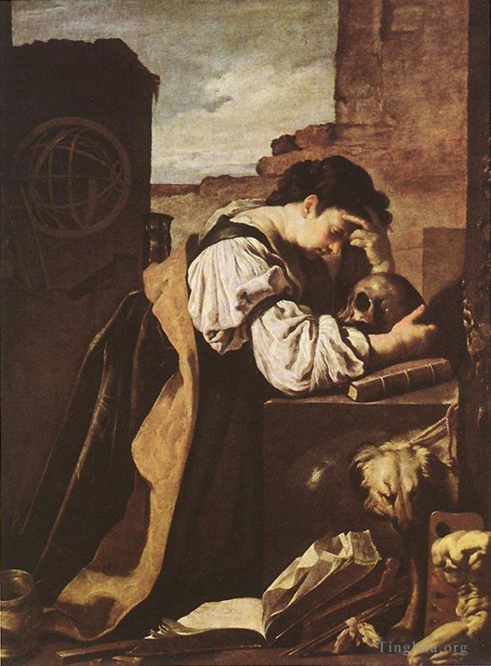 多梅尼科·范提 的油画作品 -  《忧郁1620》