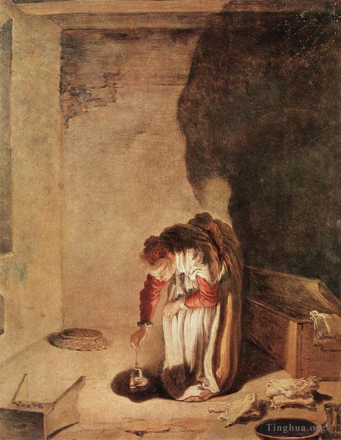 多梅尼科·范提 的油画作品 -  《失落的德拉克马的寓言》