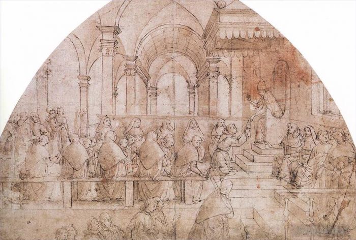 多梅尼哥·基尔兰达约 的各类绘画作品 -  《第1483章,规则的确认》