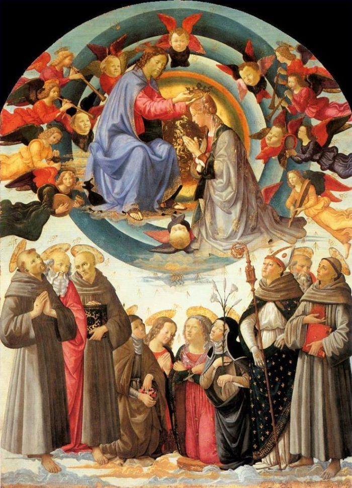 多梅尼哥·基尔兰达约 的各类绘画作品 -  《圣母加冕图片2》