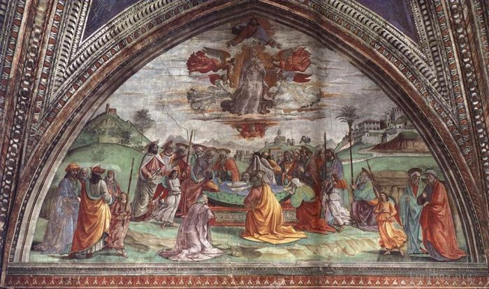 多梅尼哥·基尔兰达约 的各类绘画作品 -  《圣母之死与升天》