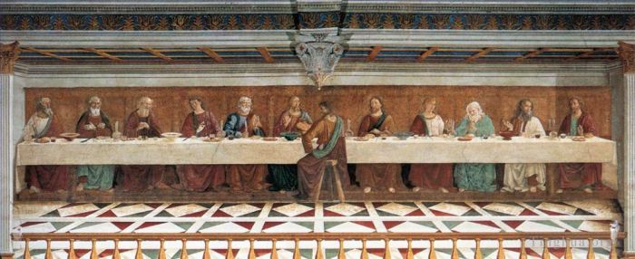 多梅尼哥·基尔兰达约 的各类绘画作品 -  《最后的晚餐》