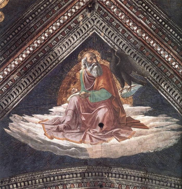 多梅尼哥·基尔兰达约 的各类绘画作品 -  《圣约翰福音传道者》