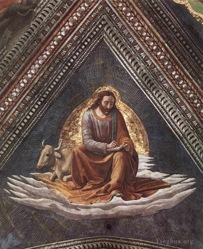 多梅尼哥·基尔兰达约 的各类绘画作品 -  《圣路加福音传道者》