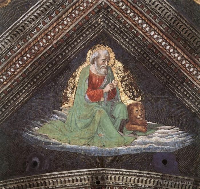 多梅尼哥·基尔兰达约 的各类绘画作品 -  《圣马可福音传道者》