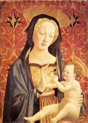 艺术家多明尼科·韦内齐亚诺作品《麦当娜和孩子,1435》