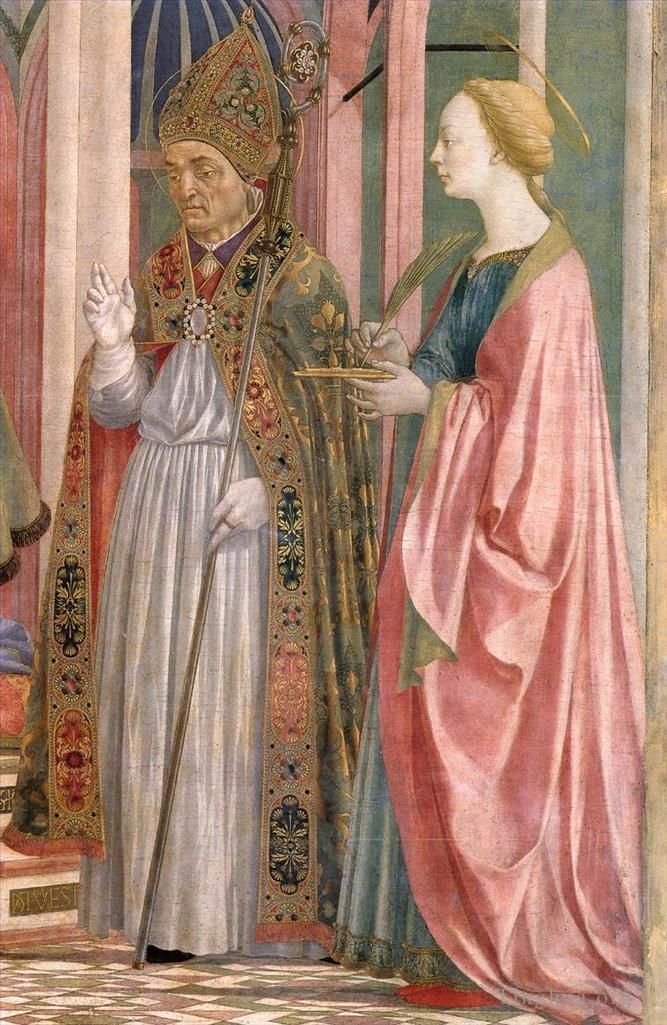 多明尼科·韦内齐亚诺 的各类绘画作品 -  《圣母子与圣徒4》