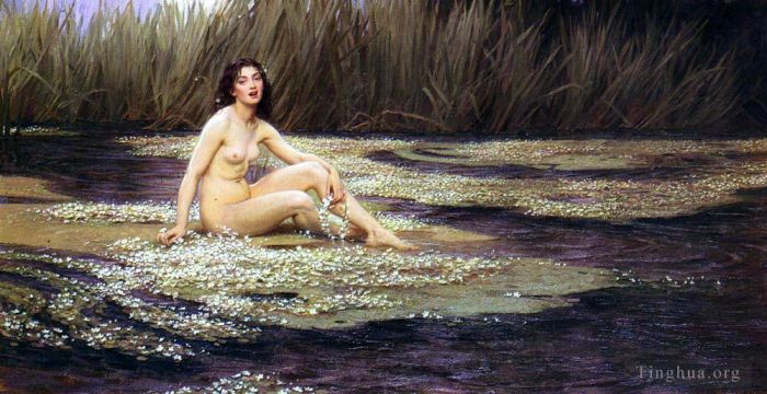 赫伯特·杰姆斯·德雷珀 的油画作品 -  《水仙女》