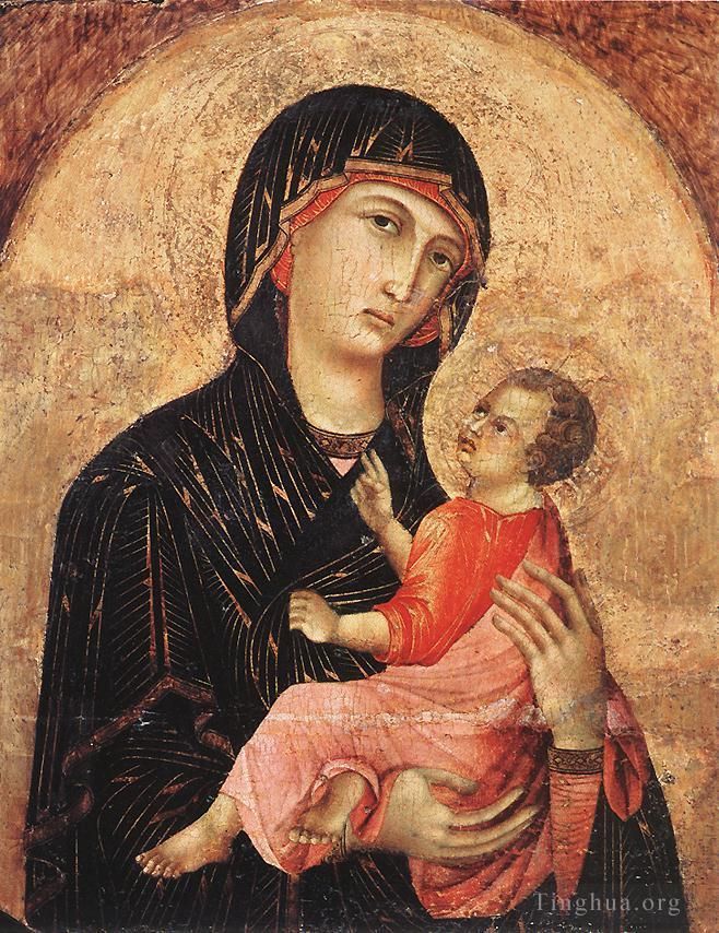 杜乔 的各类绘画作品 -  《麦当娜与圣子,593》