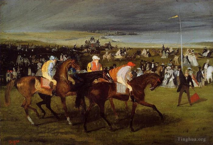 埃德加·德加 的油画作品 -  《赛马开始》