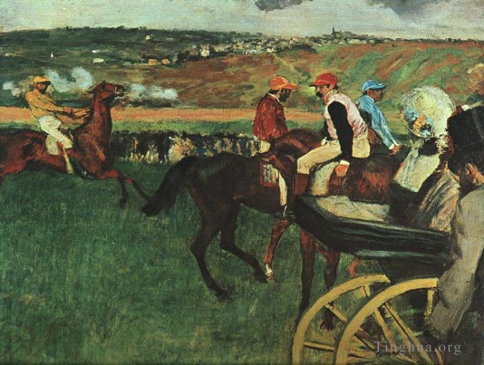 埃德加·德加 的油画作品 -  《赛马》