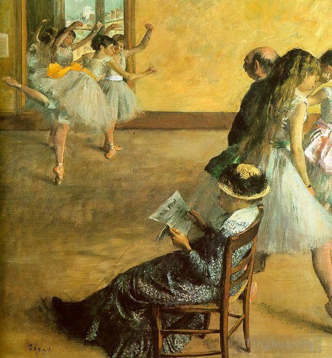 埃德加·德加 的油画作品 -  《芭蕾舞班》
