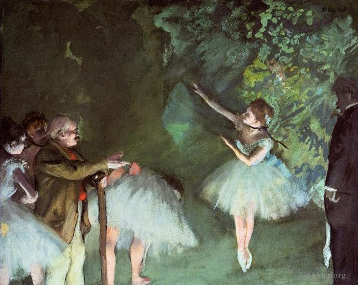 埃德加·德加 的油画作品 -  《芭蕾舞排练》
